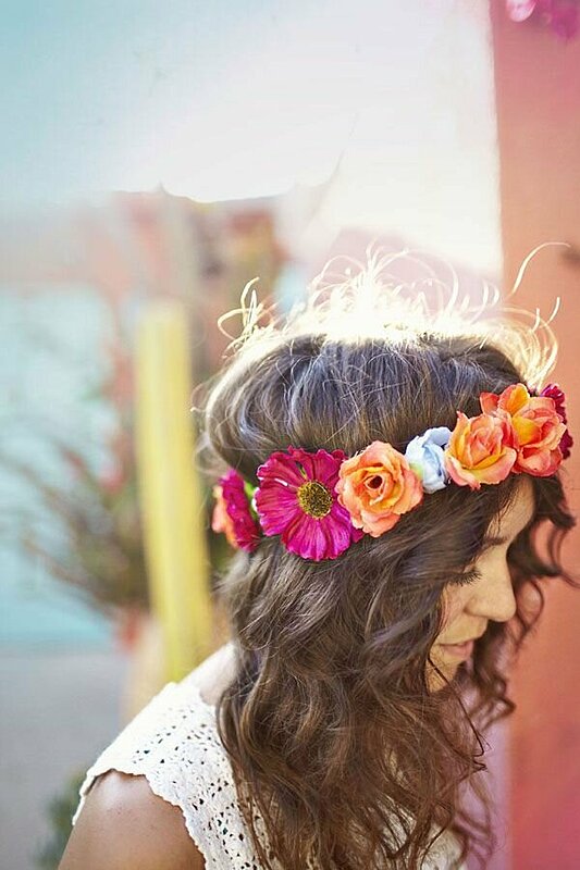 Dress Up Your Hair with Flower Crowns