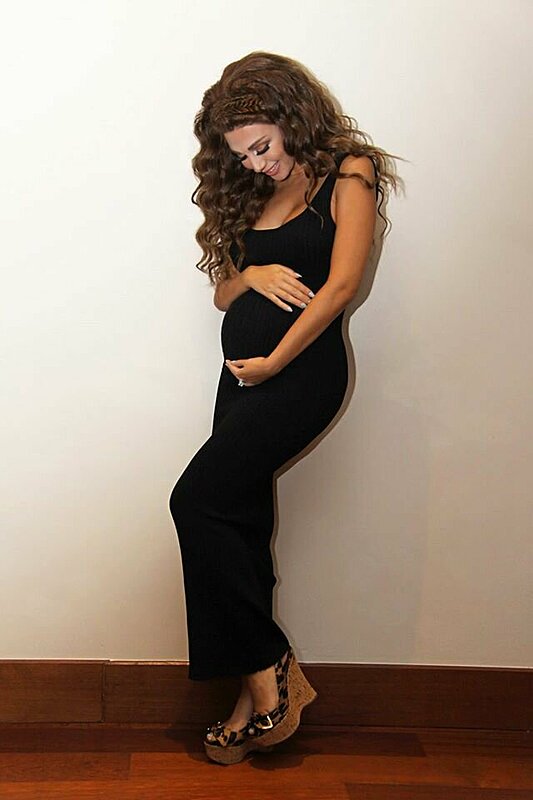Myriam Fares Shows Off Her Seriously Sexy Maternity Style