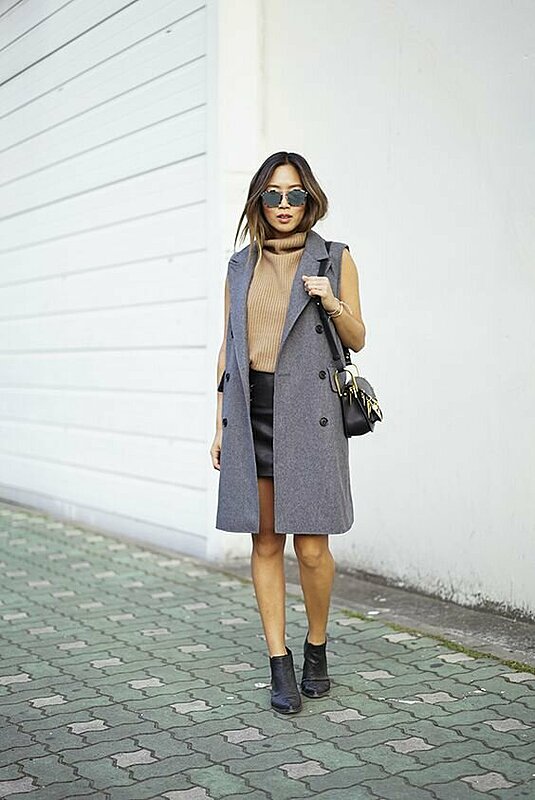 14 Ways to Wear a Sleeveless Coat and Stay Warm
