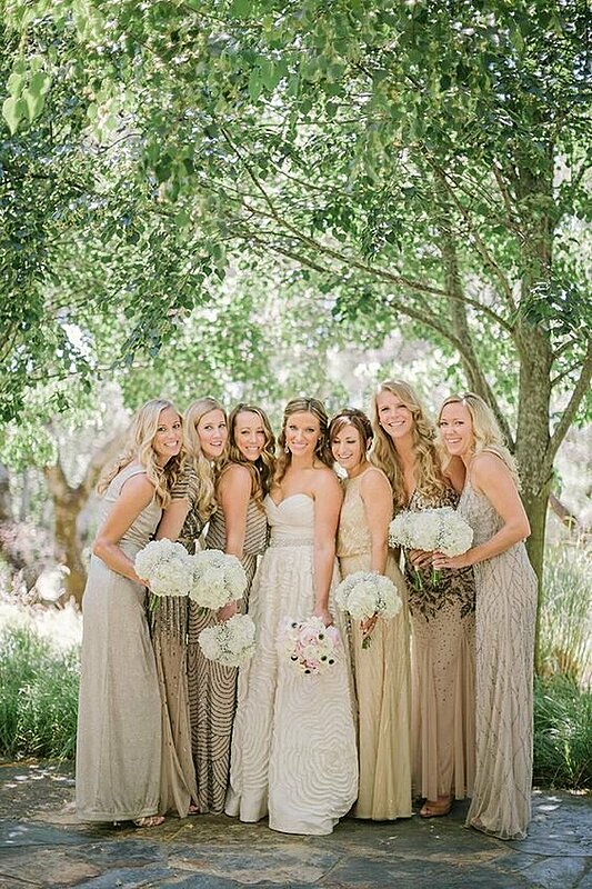 How to Perfect the Mismatched Bridesmaid Dresses Trend