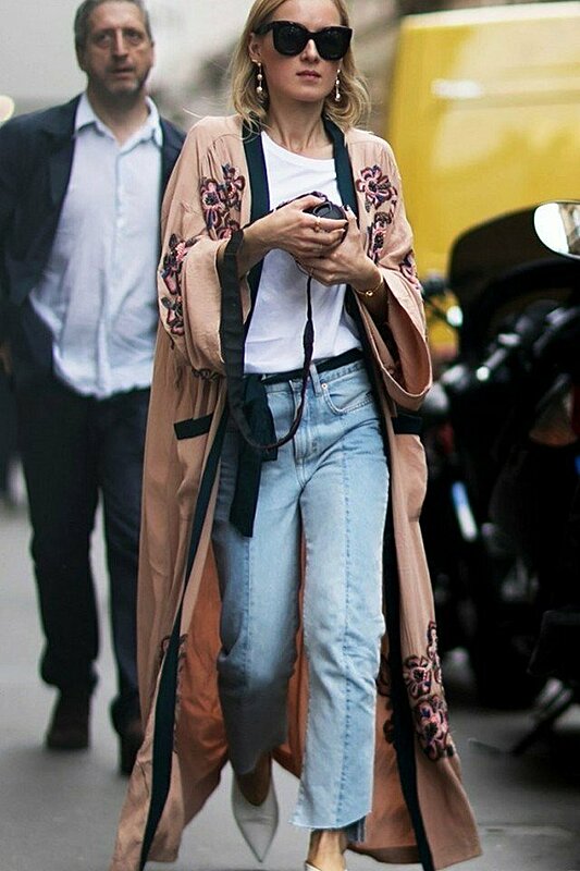 بالصور: ١٢ فكرة لارتداء الكارديجان الحرير مستوحاة من موضة الشارع
