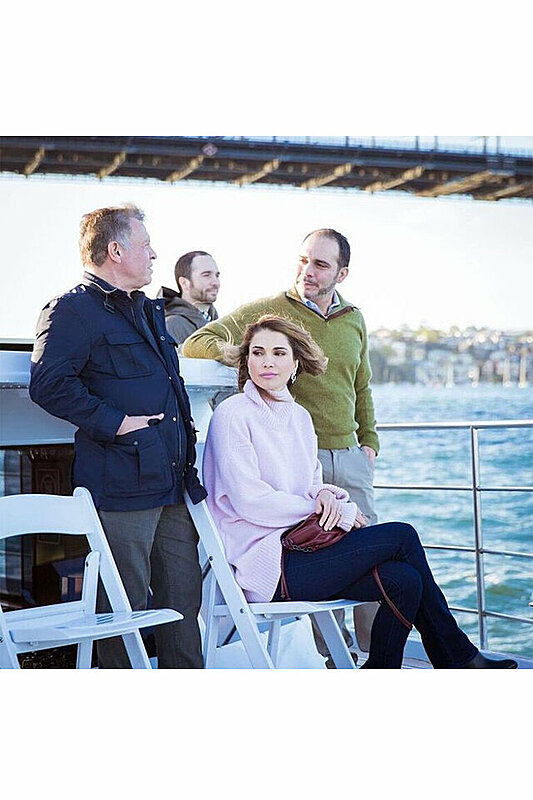 بالصور: شاهدي أناقة الملكة رانيا في رحلتها لأستراليا