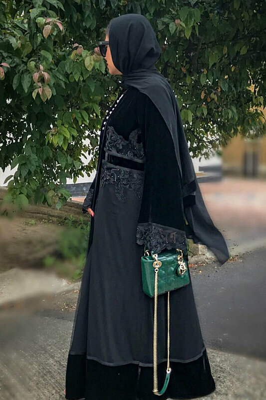 The Velvet Abaya Is the Latest Hijabi Trend for Winter 2019