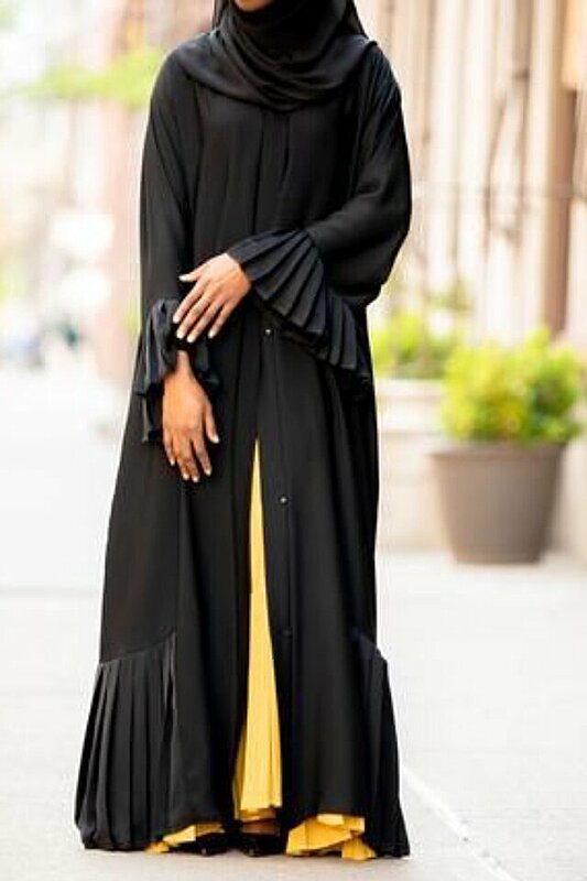 Pleats and Ruffles Are the Top Abaya Trends for 2020!