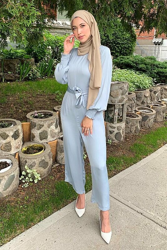For Hijabis...Here's How to Wear and Style Your Evening Jumpsuits