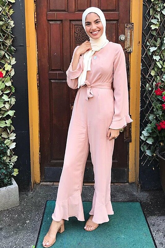 For Hijabis...Here's How to Wear and Style Your Evening Jumpsuits