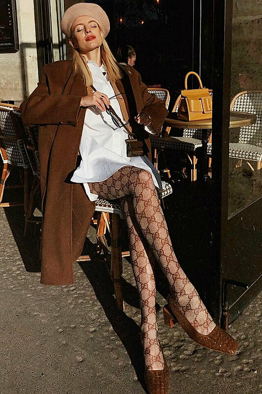 Friday Fashion Fits: How to Wear the Patterned Tights Trend in 2020