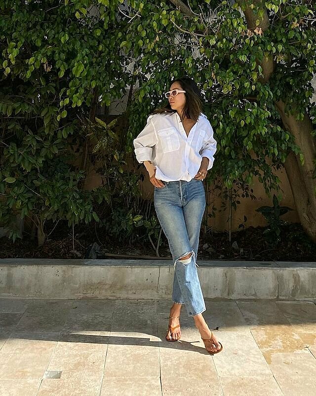 Petite Outfit Ideas for Oversized Shirt Lovers