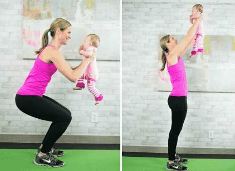 Mom and baby workout