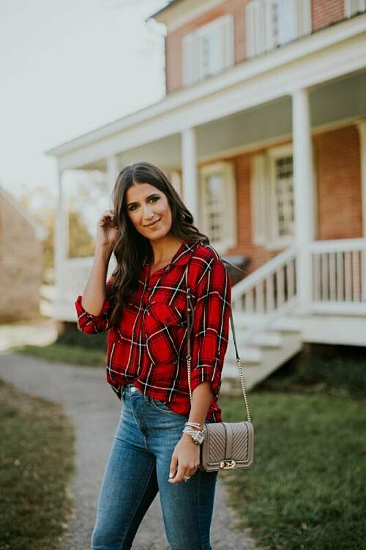 how to style plaid shirts fustany red