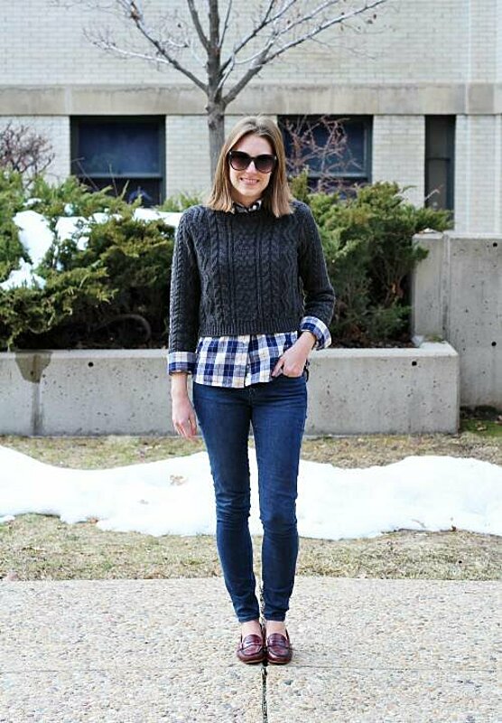 how to style plaid shirts fustany sweater