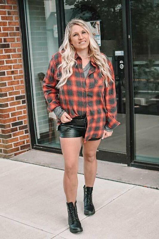 how to style plaid shirts fustany leather shorts