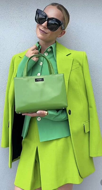 how to style lime green all green