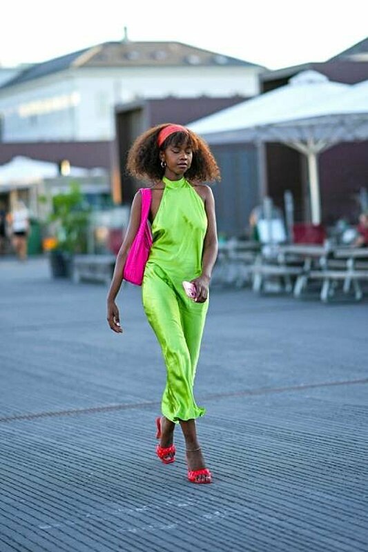 how to style lime green fuchsia