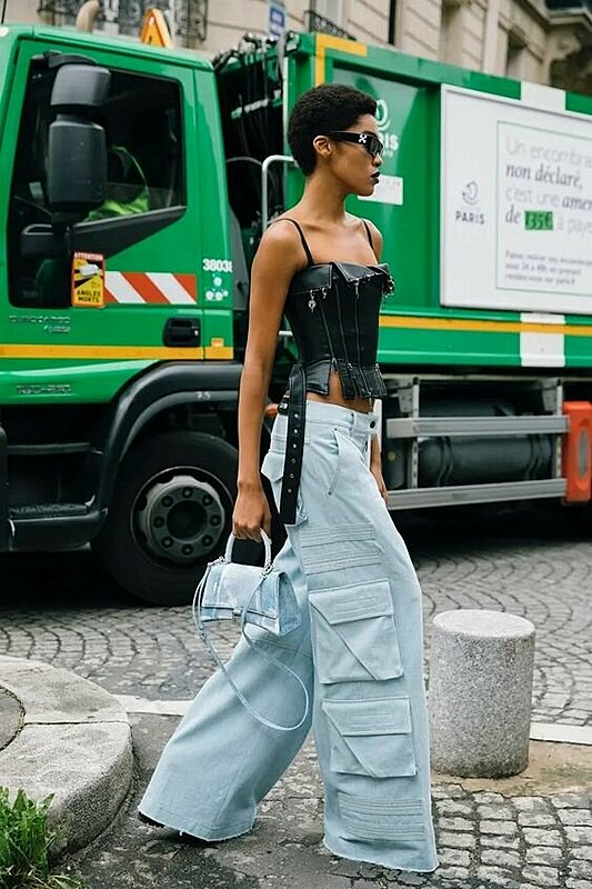 Street Style: Baggy Pants Outfit  Casual outfits, Fashion, Street