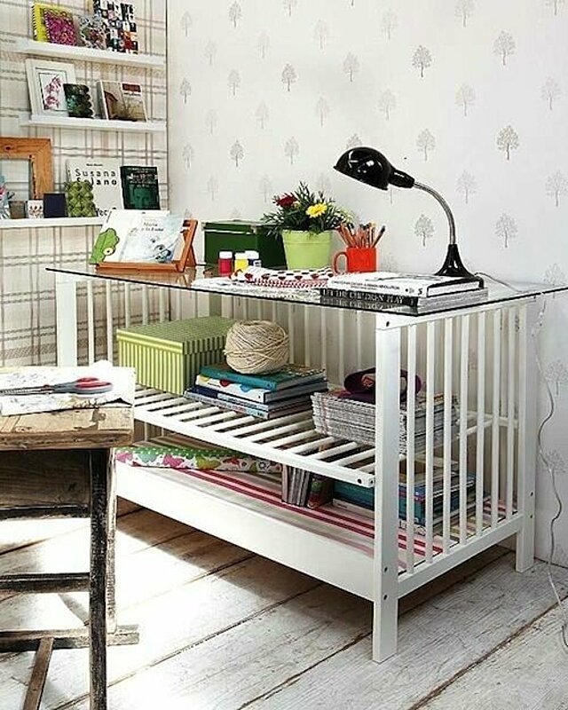 DIY: 10 Brilliant Ideas to Repurpose Your Old Baby's Crib