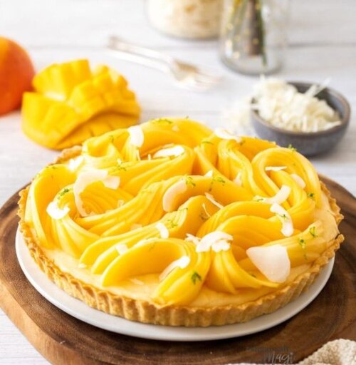 Mango and Coconut Tart