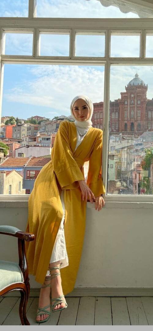 ramadan outfits to eid attire yellow