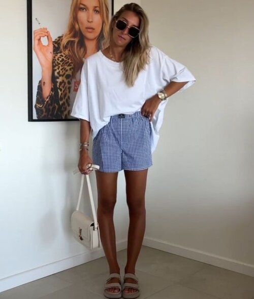 Boxer Shorts with Oversized T-shirt