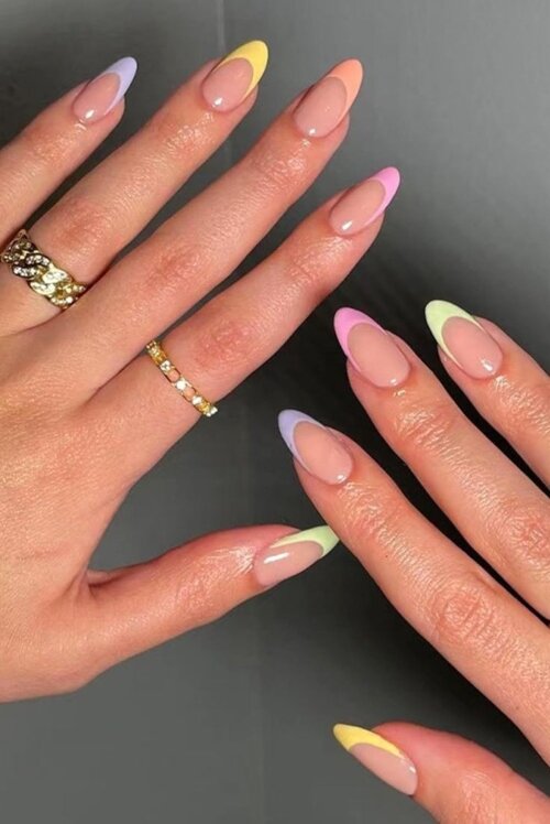 The Rainbow French Tip