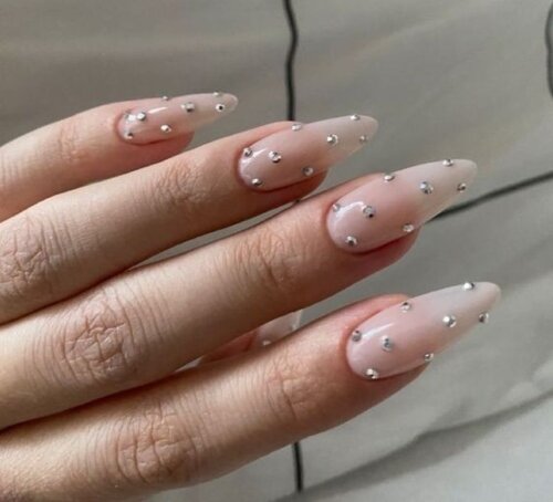  Crystal Nails with Gems