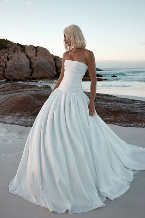 Drop Waist Wedding Dress