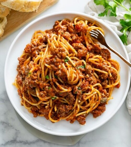 Easy Spaghetti with Minced Beef