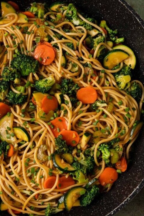 Veggie Garlic Noodles