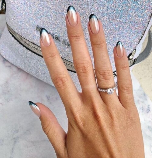 Chrome French Tips