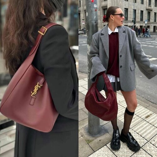 Burgundy Bags to Seal the Deal