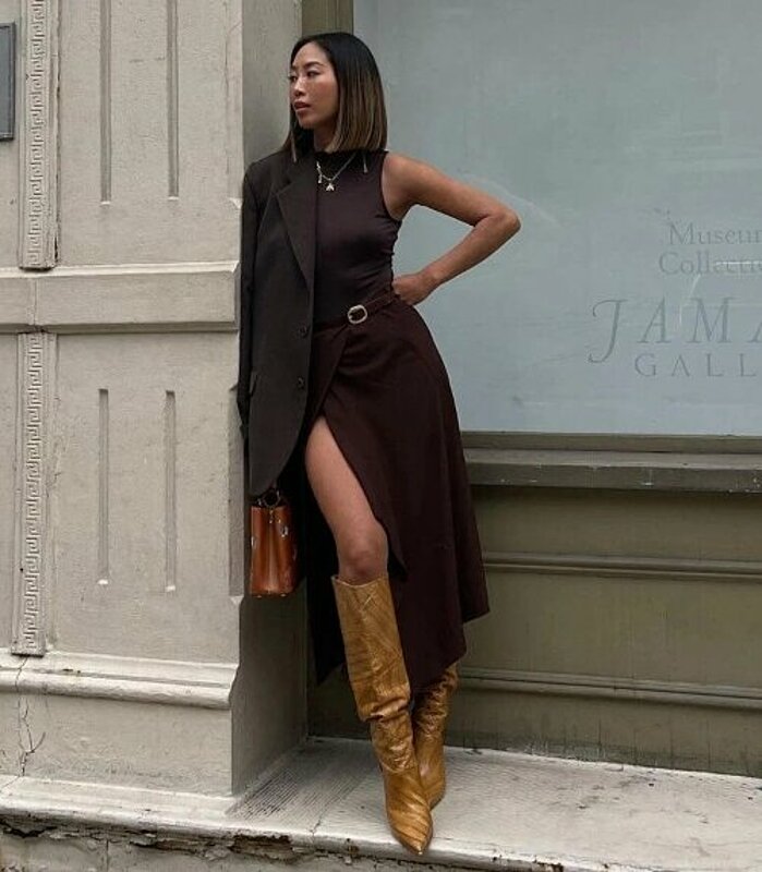 Step Into Fall With Mastering The Boot-dress Combo